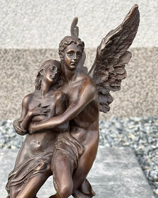 Bronzová soška Amor a Psyché - Cupid a Psyche Metamorfózy - 7
