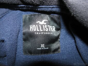 Pánská bavlněná modrá mikina s kapucí HOLLISTER - 7