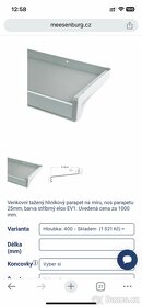 Parapety tažený hliník ELOX - stříbrná - 7