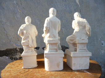 3x sádrová socha Bedřicha Smetany - 7