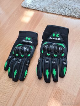 Kawasaki motorkářské rukavice - úplně nové - 7