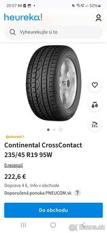 235/45 r19 letní pneumatily Continental - 7