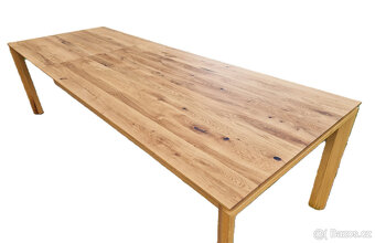 Dubový rozkládací stůl moderního vzhledu 100x180 +100cm Nový - 7