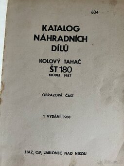 Knihy nahradních dílu - 7