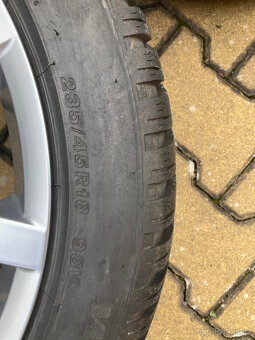 Alu disky 5x112 R18 VW Passat zimni pneu 235/45/18 - 7