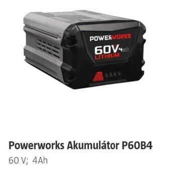 SADA AKU NŮŽEK NA PLOT POWERWORKS 60V/4Ah - 7
