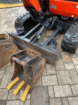 minibagr KUBOTA KX018-4 / hydr. rychloupínák / 3x lopata - 7