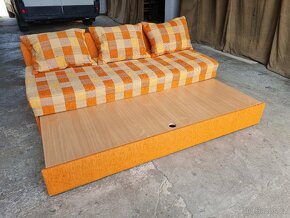 rozkládací postel s úložným prostorem - spaní 150x198 - 7