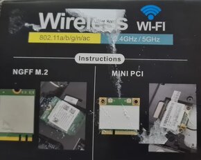 M.2 adaptér pro Vaši wifi kartu (mini PCIE) nový - 7