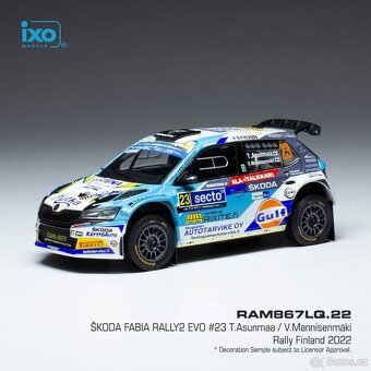 Modely Škoda Fabia Rally2 1:43 IXO - 7