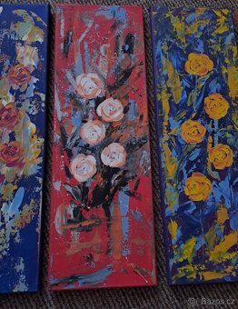 Ručně malované obrazy akryl - 7