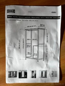 Prodám šatní skříň IKEA HEMNES - 7
