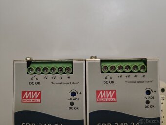 Prodám zdroje na DIN lištu Meanwell SDR-240-24 a MDR-20-5 - 7