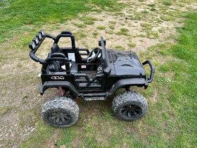 Elektrické autíčko Jeep Brothers černé 24V 2x200W - 7