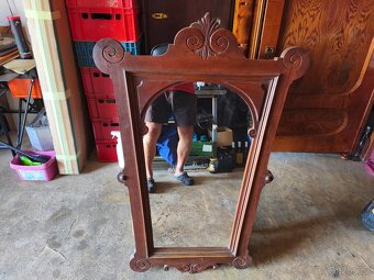 Prodám krásné starožitné zrcadlo. - 7