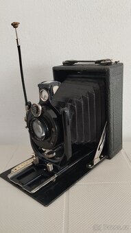 Starý velký měchový fotoaparát Voigtlander VAG Skopar - 7