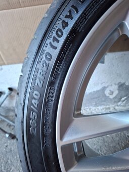 Alu kola Audi R20 5x112 originál s novýma gumová kumho. - 7