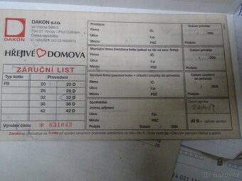 Litinový kotel Dakon 32kW - 7