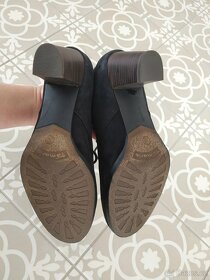 Nové černé semišové kotníkové boty dámské Tamaris 39 - 7