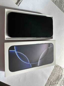 Prodám Apple iPhone 16 Pro 128 GB černý titan/ Top stav - 7