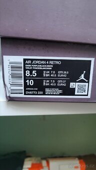 Jordan 4 A ma maniere violet EU 42 - 7