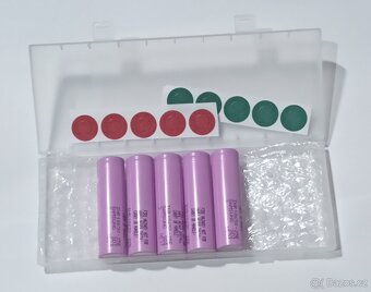 Blistr 5ks baterie Li-ion SAMSUNG INR18650-35E 8A/13A NOVÉ - 7