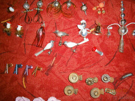 retro vánoční ozdoby,litinový stojan na stromek - 7