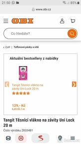 TEFLONOVÉ VLÁKNO TANGIT UNI-LOCK 20M - 7