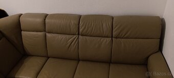 Rohová kožená sedačka - 7