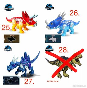 Obrovské dinosaury typ lego - nové, nehrané - 7