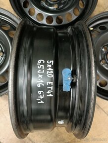 SAAB 9-5,OPEL INSIGNIA 5X120 ET41 6,5JX16 67,1 ocelové disky - 7