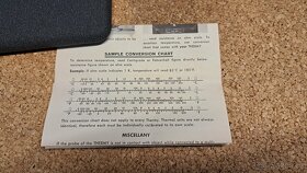 Historická teplotní sonda s převodní tabulkou NOS (teploměr) - 7