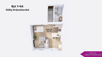 Pronájem 1+kk, 36,8 m², zahrádka 50 m², parkovací stání, Olo - 7