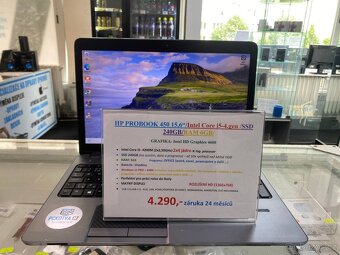 HP PROBOOK 450 15,6“/Intel Core i5-4.gen /SSD 240GB/RAM 6GB/ - 7