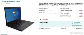 Lenovo L14 gen 2,32GB RAM,256Gb,Win 11,ZÁRUKA 11/25 - 7
