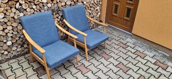 Retro kresla +stolek - 7