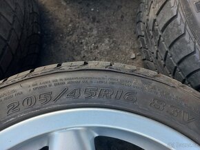 Prodám sadu ALU kol POWERTECH 205/45R16 letní - 7