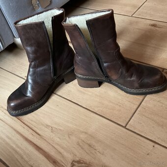 Dám. zimní boty s kožíškem- Rieker- 39 - 7