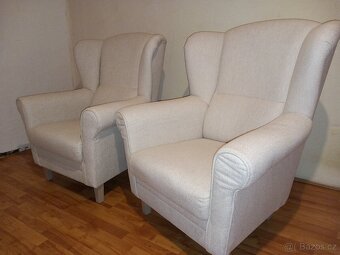 KLIPOS křeslo SS02 – bílá káva - 7