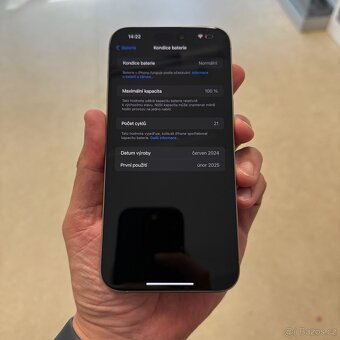 iPhone 15 Pro Max 256GB, 100% baterie, 12 měsíců záruka - 7