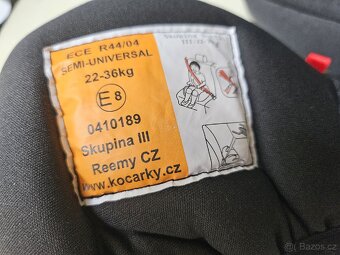 Reemy podsedák s isofixem a podložkou, sk.III, 22-36 kg - 7