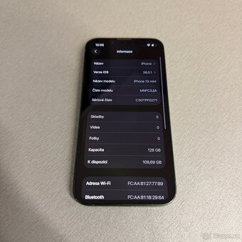 iPhone 13 mini 128GB zelený, bez škrábance, 12 měsíců záruka - 7