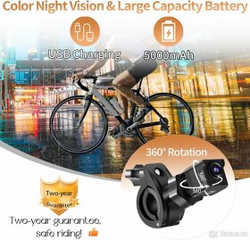 Zpětná cyklistická kamera + displej, HD 1080p,noční vidění - 7