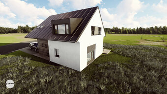 Pozemek 2.147 m2 v obci Vyšní Lhoty vč. sítí, projektu domu - 7