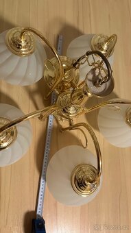 Lustr zlaty 5 ramen - 7