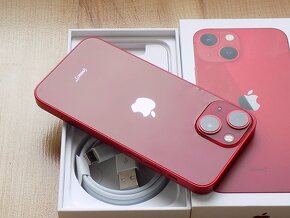 APPLE iPhone 13 mini 256GB Red - ZÁRUKA - TOP STAV-95%bat. - 7