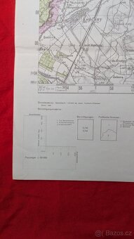 Originální mapa pro Wehrmacht z roku 1945 Hodonín - 7