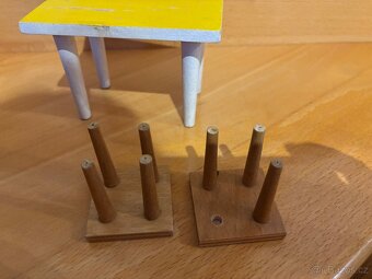 Retro dřevěná kuchyňka pro panenky a panenky ARI - 7