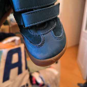 Celoroční kožené barefoot boty Lurchi modre vel. 21 - 7