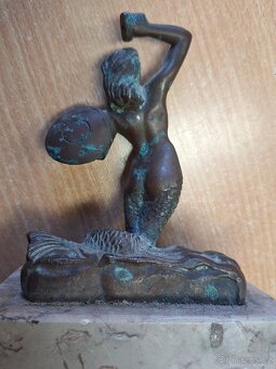 Bronz socha mořská víla warschawska - 7